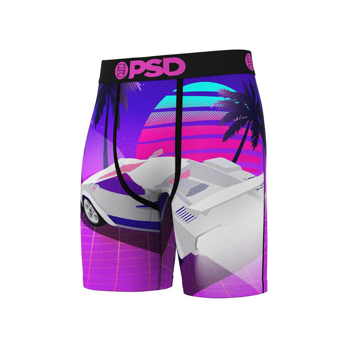 PSD Men's Synthwave Racing Print Boxer Briefs Medium Underwear - 125180226-MUL-M