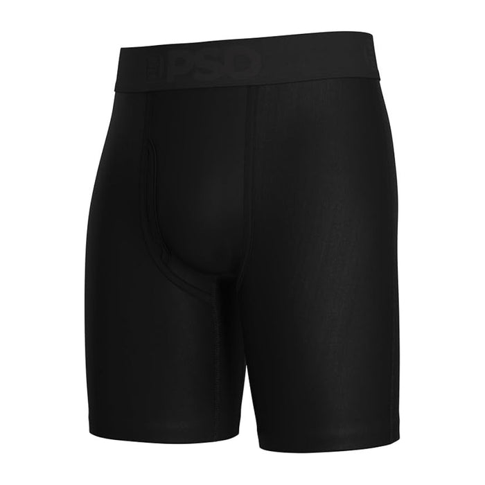 PSD Men's Black Solid Luxe Modal Boxer Briefs Small Underwear - 125180246-BLK-S