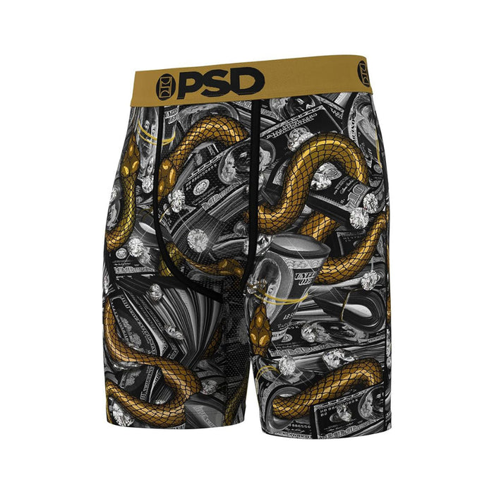 PSD Men's Multicolor Mamba Money 7 Inch Inseam Moisture-Wicking 4-Way Stretch Boxer Briefs Medium Underwear - 424180047-MUL-M
