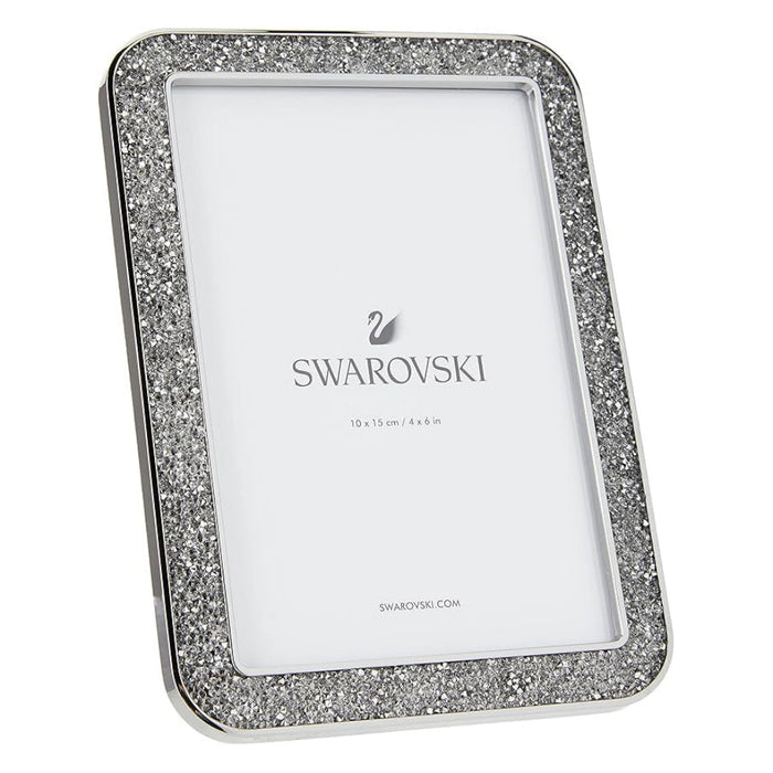 Swarovski Unisex Silver-Tone Metal Picture Frame With Clear Swarovski Crystal Accents Minera Picture Frame - 5379518