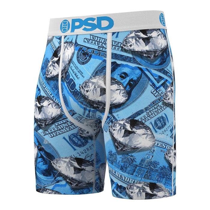 PSD Men's Multicolor Blue Fortune Boxer Briefs Small Underwear - 425180029-MUL-S