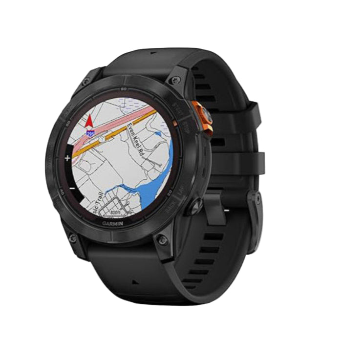 Garmin fēnix 7 Pro Men's Black Built-in Flashlight Solar Charging Capability Solar Edition (No Wi-Fi) Multisport GPS Smartwatch - 010-02777-02
