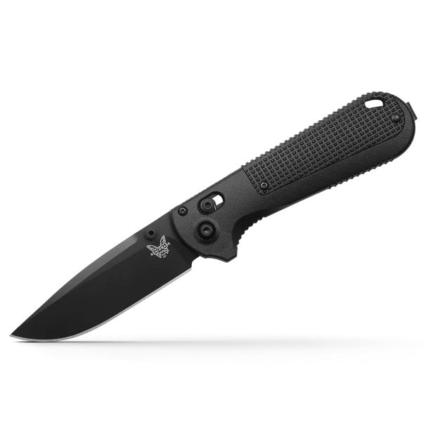 Benchmade CPM-D2 Graphite Black Combo Blade Black Grivory Handles Redoubt AXIS Folding Knife - BM-430SBK-02