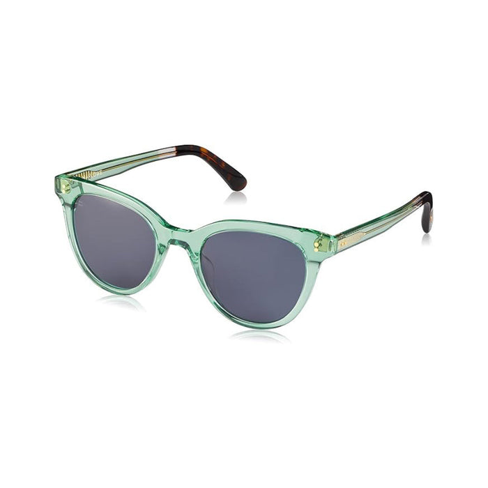 TOMS Women's Jade Crystal Frame Dark Grey Lens Round Sunglasses - 10019992