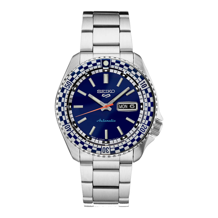 Seiko 5 Sports Special Edition Men's Blue Dial Silver Stainless Steel Strap Automatic Watch - SRPK65