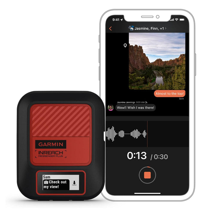 Garmin Unisex Black inReach® Messenger Plus SOS Satellite Communicator With Photo, Text & Voice Messaging Activity & Fitness Trackers - 010-02887-00