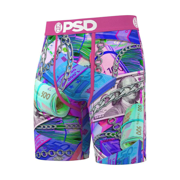PSD Men's Multicolor World Stackz Boxer Briefs Small Underwear - 324180038-MUL-S