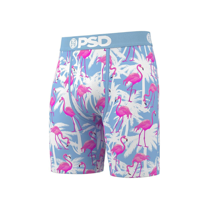 PSD Men's Multicolor Flamingo Palm Sky Boxer Briefs Large Underwear - 125180126-MUL-L