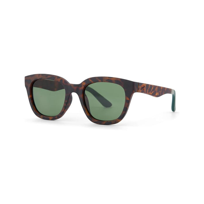 TOMS Women's Matte Blonde Tortoise Frame Bottle Green Lens Savanna Cat Eye Sunglasses - 10021648