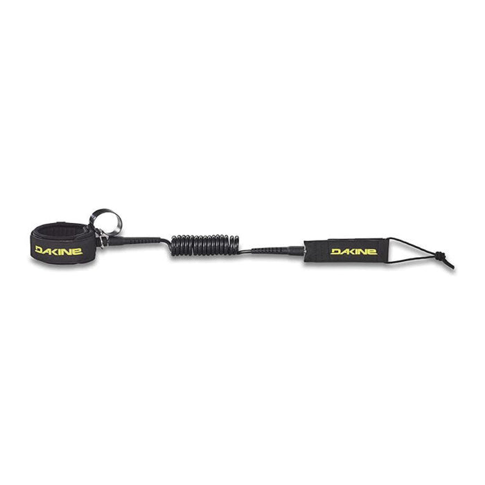 Dakine Unisex Black One Size Coiled Foil 5Ft X 1/4In W Easy Clip Leash - 10003906-BLACK