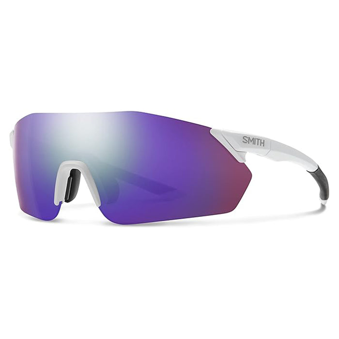 Smith Optics Men's Matte white Frame Chromapop violet mirror Lens Reverb Pivlock Sport & Performance Sunglasses - 201516HT99DI