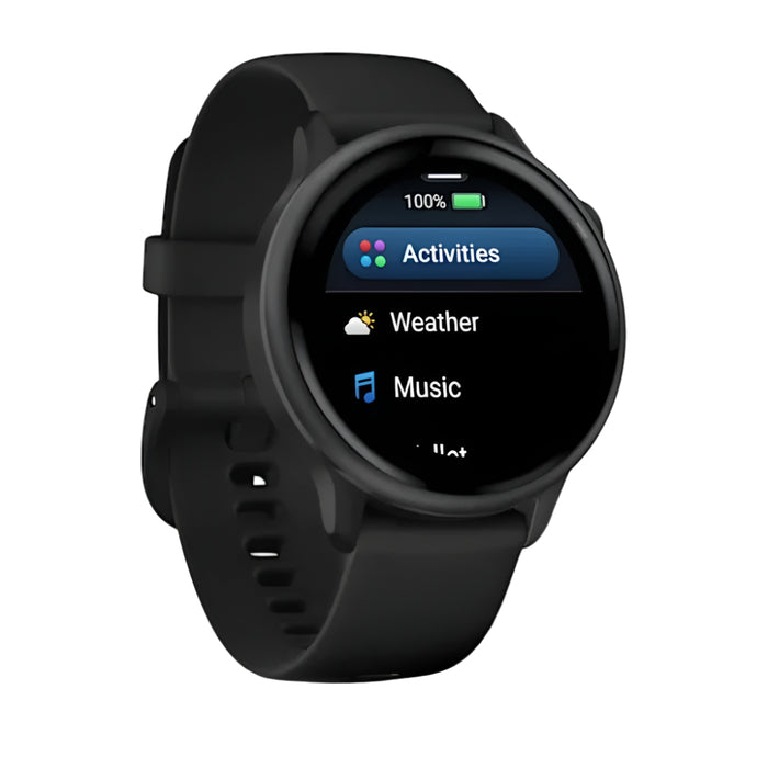 Garmin vívoactive® 6 Unisex AMOLED Display Up To 11 Days Of Battery Slate With Black Band Health And Fitness GPS Smartwatch - 010-02985-00