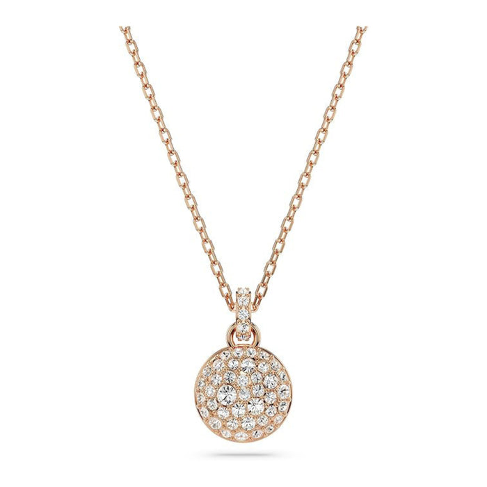 Swarovski Women's Meteor Pendant with Snow Pavé of Clear Round-Cut Crystals in a Rose Gold-Tone Finished Setting Sublima Pendant Necklace - 5683450