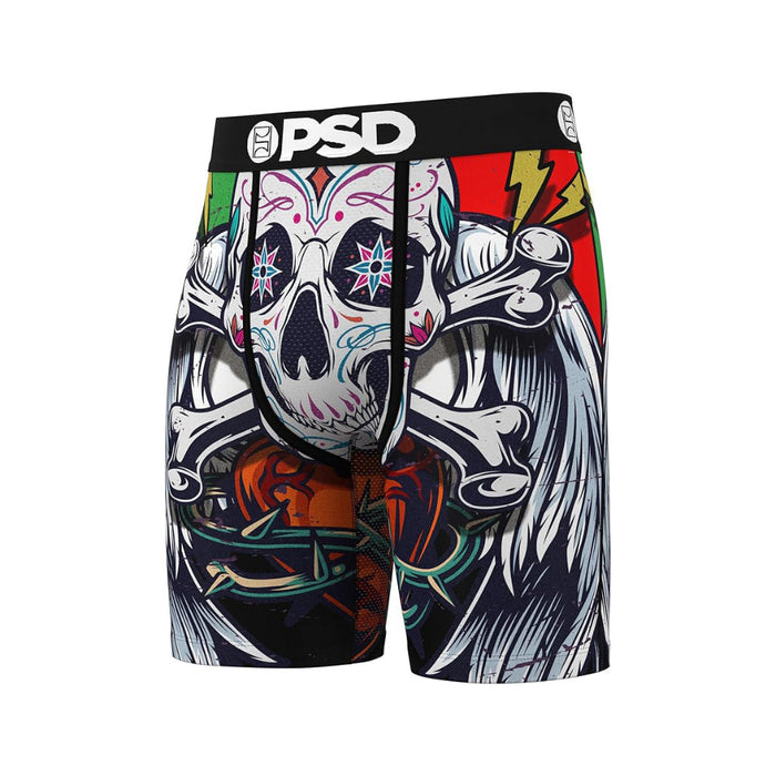 PSD Men's Multicolor Skull Burst Boxer Briefs Small Underwear - 125180084-MUL-S