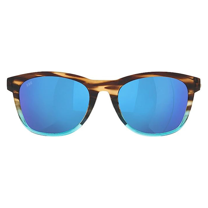 Costa Del Mar Women's Wahoo Frame Blue Lens Polarized Aleta Round Sunglasses - 06S9108-910801-54