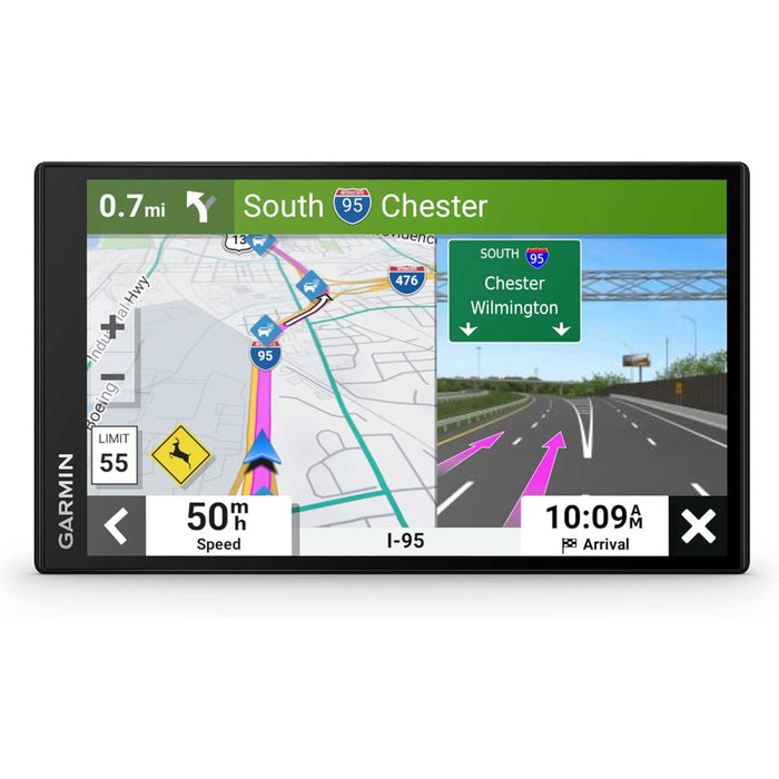 Garmin DriveSmart 76 Unisex Black Bright Crisp High-Resolution Maps And Garmin Voice Assist 7-Inch Car GPS Navigator - 010-02470-00