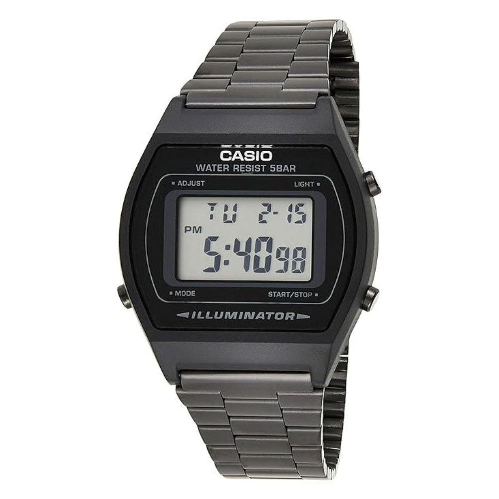 Casio Retro Digital Steel Black Watch B640WB-1ADF