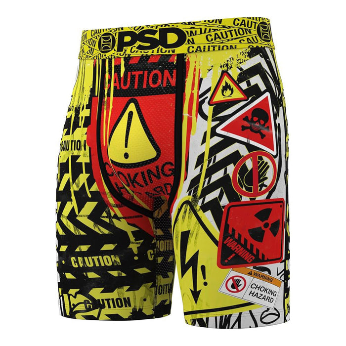 PSD Men's Multicolor Caution Boxer Briefs Medium Underwear - 325180166-MUL-M