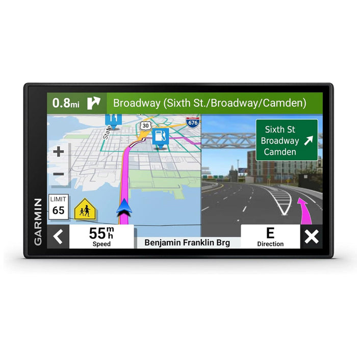Garmin DriveSmart 66 Unisex Black Bright Crisp High-Resolution Maps And Garmin Voice Assist 6-Inch Car GPS Navigator - 010-02469-00