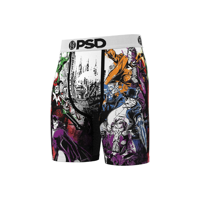 PSD Men's Multicolor DC Gotham Villians Boxer Brief Small Underwear - 424180031-MUL-S