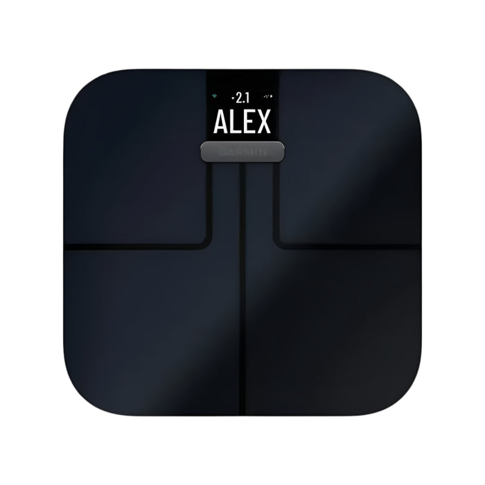 Garmin Index S2 Black Smart Scale With Wireless Connectivity Measure Body Fat Muscle Bone Mass Body Water% And More - 010-02294-02