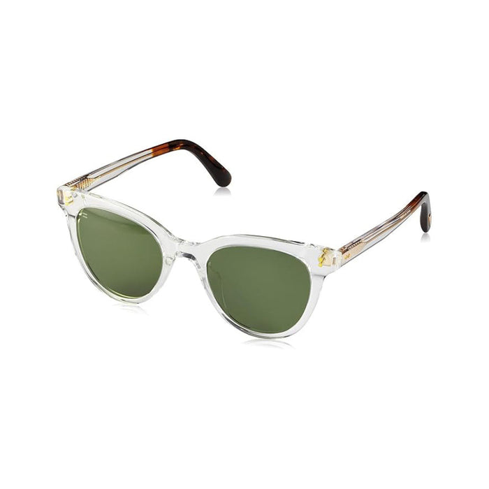 TOMS Women's Vintage Crystal Frame Bottle Green Lens Round Sunglasses - 10020005