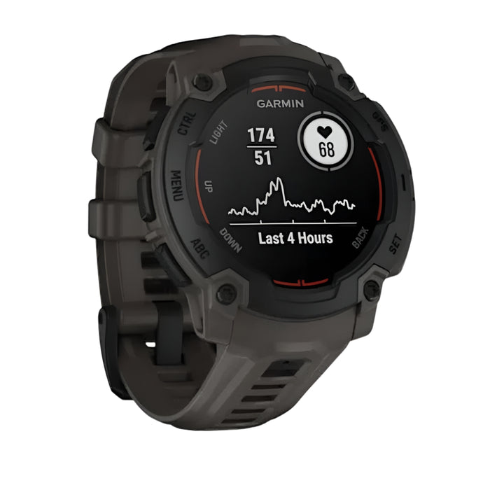 Garmin Instinct® E 45 MM Unisex Charcoal 24/7 Health Monitoring Wrist-Based Heart Rate Up To 16 Days Of Battery Life Rugged Outdoor GPS Smartwatch - 010-02933-00