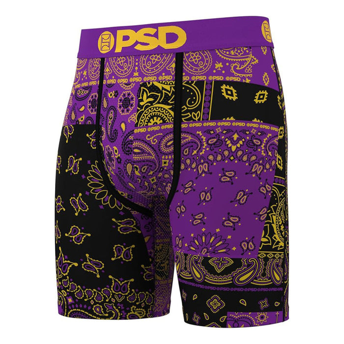 PSD Men's Multicolor Purple Maze Boxer Briefs Extra Large Underwear - 425180046-MUL-XL