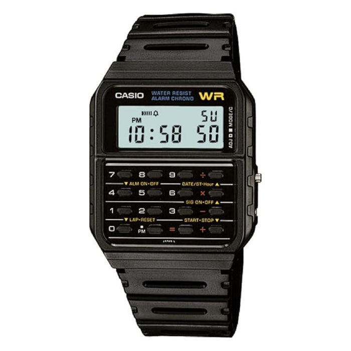 Casio Men's Black dial Black Band Digital Quartz Watch - CA-53W-1Z