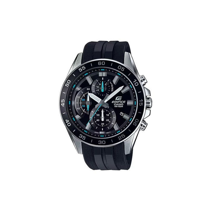 Casio Men's Black Dial Resin Band Analog Quartz Watch - EFV-550P-1AVUDF