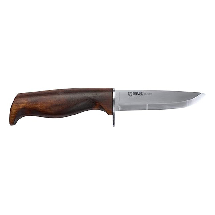 HELLE Birch Wood Handle Stainless Steel Blade Sandvik Drop Point Fixed Blade Knife - HELLE05