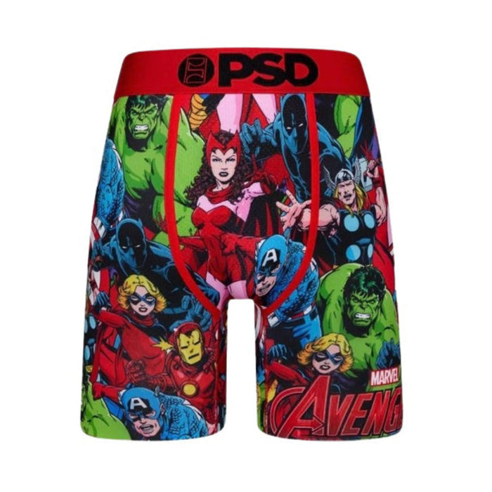 PSD Men's Multicolor Avengers Squad Boxer Briefs Underwear - 423180200-MUL