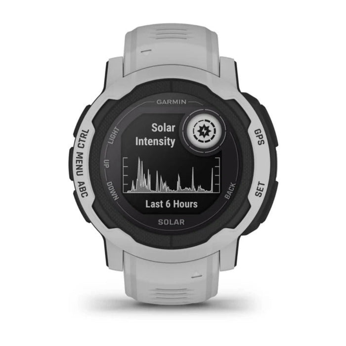 Garmin Instinct 2S Solar Mist Gray Smaller-Sized Rugged Outdoor Solar Charging Capabilities Multi-GNSS Support Watch - 010-02627-11