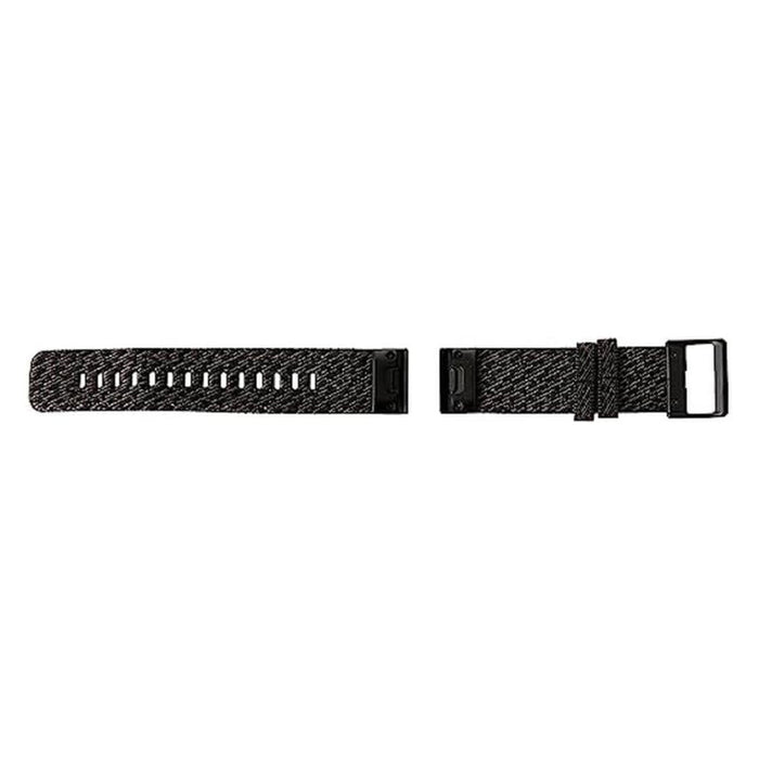 Garmin Unisex Heathered Black Nylon With Black Hardware 20MM QuickFit Watch Band - 010-12875-00