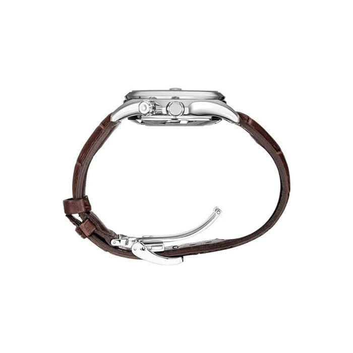 Seiko Prospex Men's Green Dial Brown Leather Band Analog Automatic Watch - SPB121