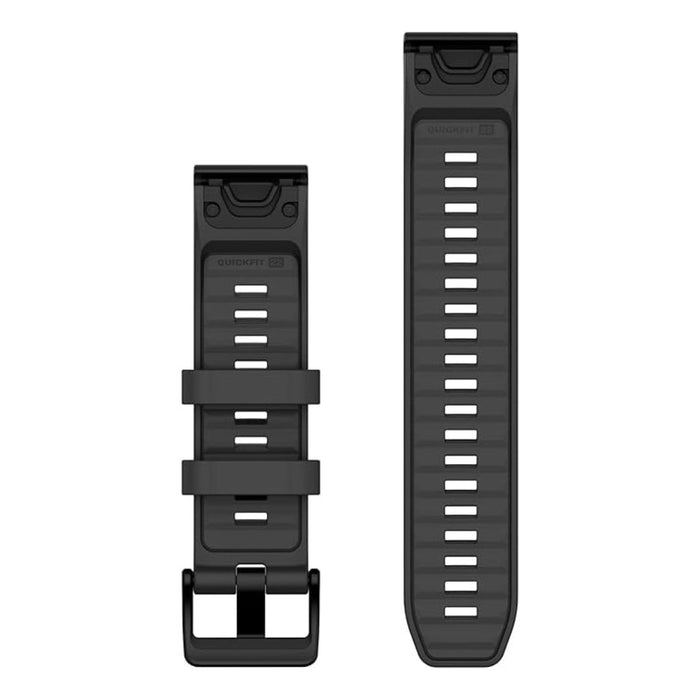 Garmin Unisex Graphite Silicone 22MM QuickFit Watch Band - 010-13392-07