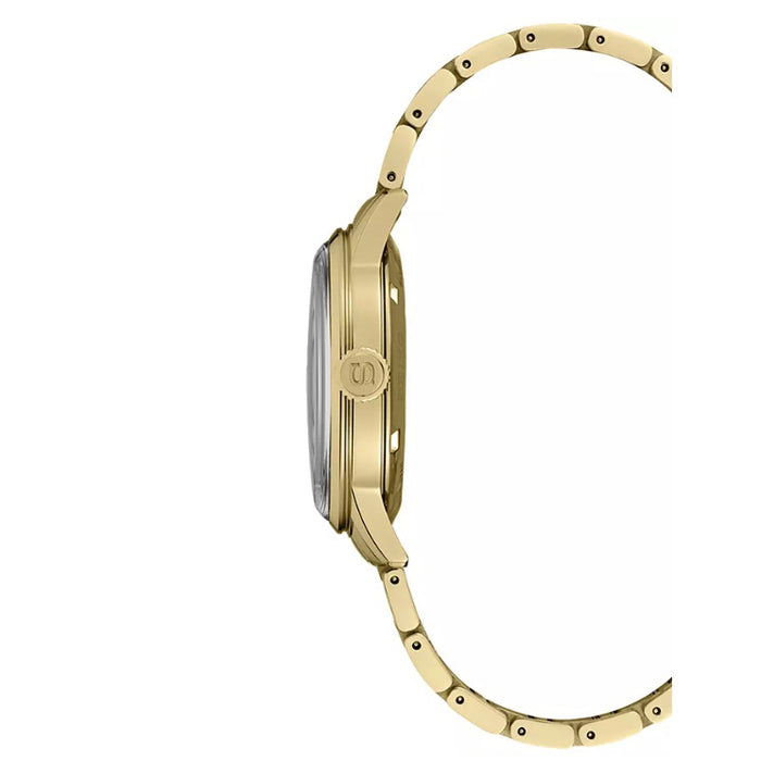 Seiko Men's Gold Dial Stainless Steel Band Mechanical Watch - SRPK46