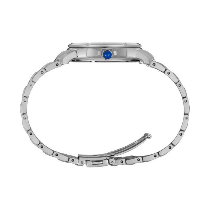 Seiko Coutura Collection Men's Light Blue Dial Silver Stainless Steel Band Quartz Watch - SUR583