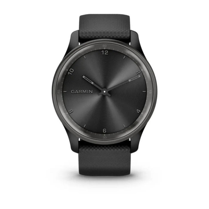 Garmin vivomove Trend Black Dial Long-Lasting Battery Life Dynamic Watch Hands and Touchscreen Display Stylish Hybrid Smartwatch - 010-02665-00