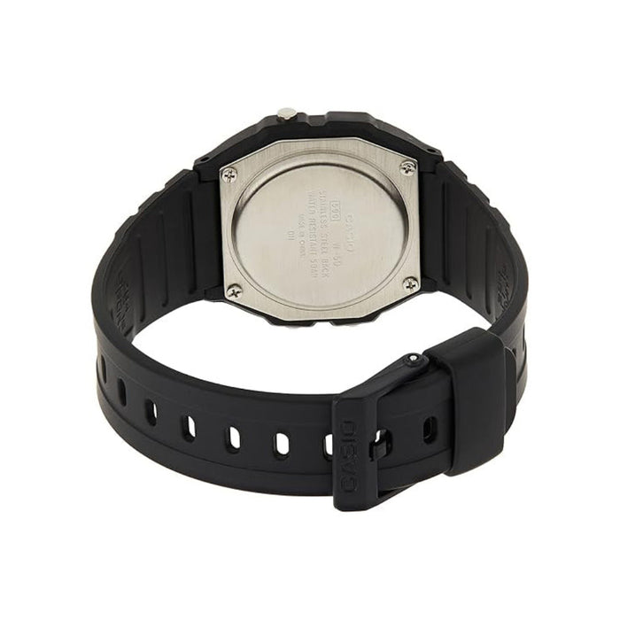 Casio Men's Gray Dial Black Resin Band Digital Japanese Quartz Watch - W-59-1VHDF
