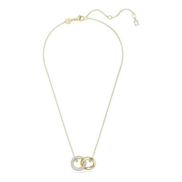 Swarovski Women's Clear Crystal Gold-tone Finish Interlocking Loop Dextera Pendant Necklace - 5668820
