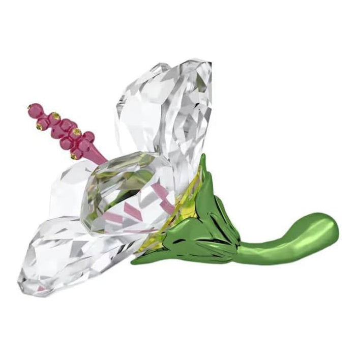 Swarovski Unisex White Glass Small Florere Hibiscus Figurine - 5690534