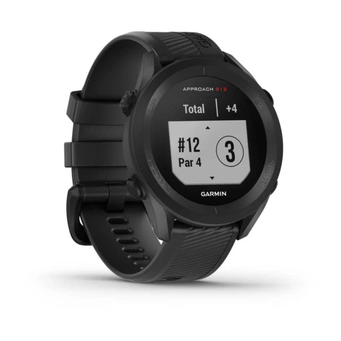 Garmin Approach S12 42k+ Preloaded Courses Easy-to-Use GPS Golf Black Watch - 010-02472-00
