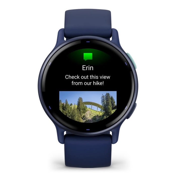 Garmin vivoactive 5 Navy Health and Fitness with AMOLED Display Up to 11 Days of Battery Life GPS Smartwatch - 010-02862-12