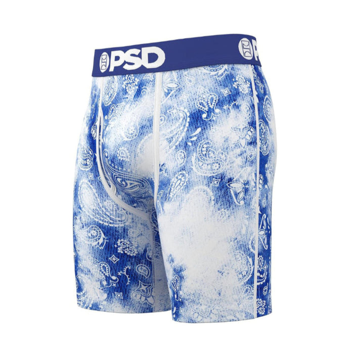 PSD Men's Multicolor Bandana Blues Modal Boxer Briefs Small Underwear - 224180100-MUL-S