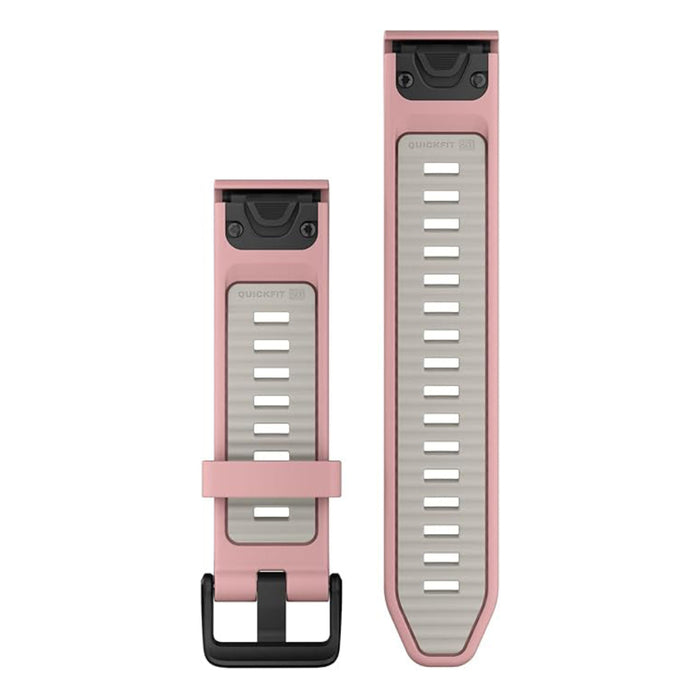 Garmin Unisex Dust Rose/Fog Gray Silicone 20MM QuickFit Watch Band - 010-13391-05