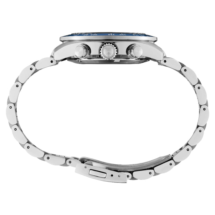 Seiko Prospex Speedtimer Men's Grey Dial Silver Stainless Steel Band Analog Solar Watch - SSC939