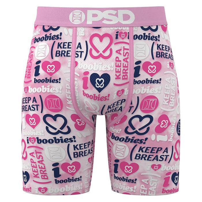 PSD Men's Multicolor Keep A Breast Stacked Boxer Briefs Extra Large Underwear - 325180128-MUL-XL