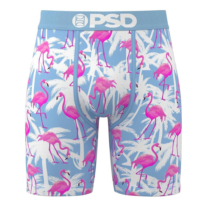PSD Men's Multicolor Flamingo Palm Sky Boxer Briefs Large Underwear - 125180126-MUL-L