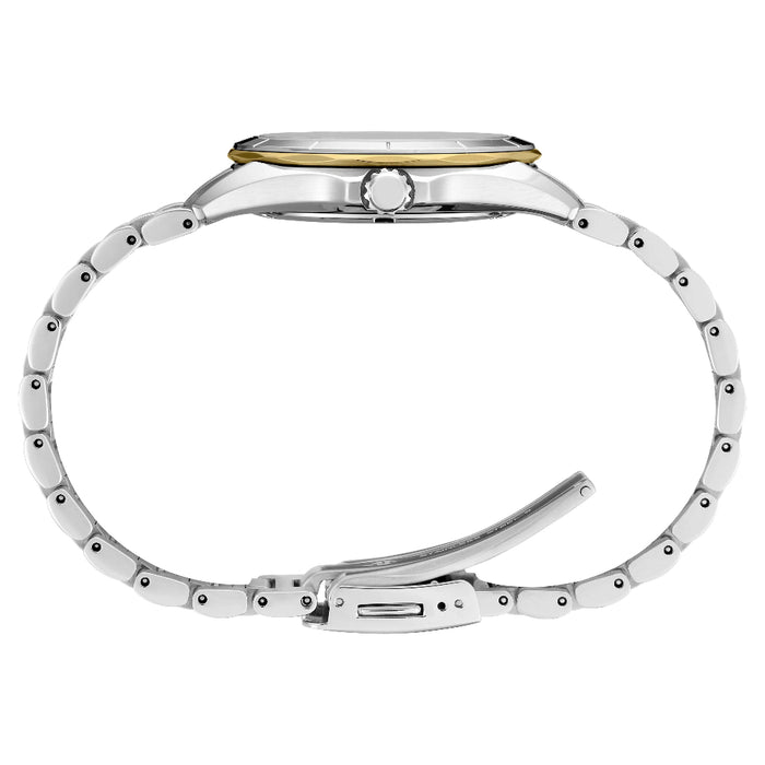 Seiko Women's Blue Dial Silver Stainless Steel Band Analog Quartz Watch - SUR620